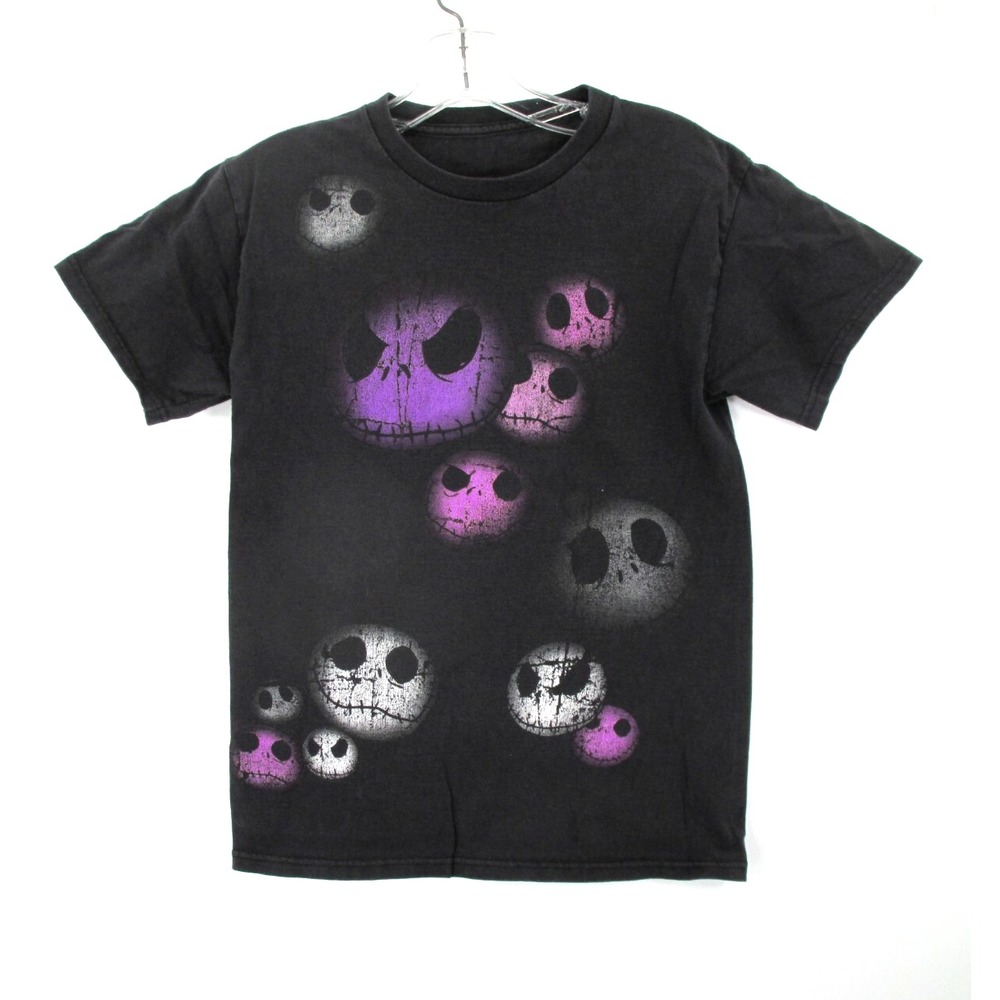Nightmare Before Christmas Jack Skellington Graphic T-Shirt Kids Large Black